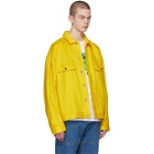 Etudes Yellow Linen Denim Vertige Jacket