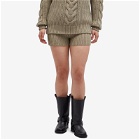 Max Mara Women's Acceso Knitted Shorts in Neutrals
