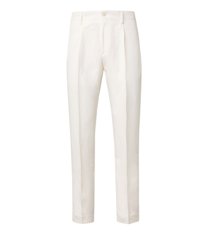 Photo: Canali Linen and silk slim pants