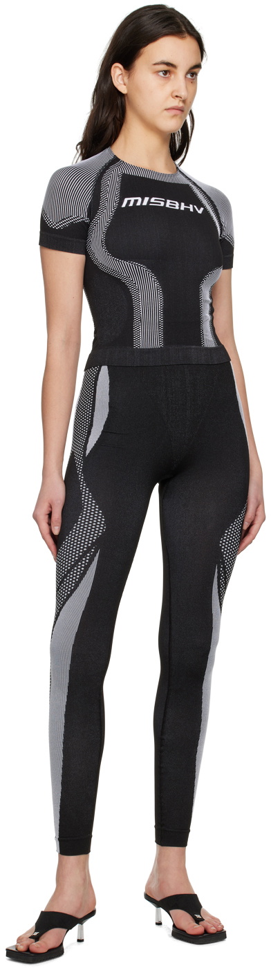 MISBHV Black & White Performa Sport Leggings