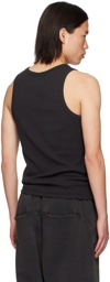 Entire Studios Black Rib Tank Top