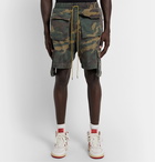 Rhude - Camouflage-Print Cotton Drawstring Cargo Shorts - Green