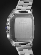 Cartier - Santos de Cartier Automatic Chronograph 43.3mm Interchangeable 18-Karat Gold, Stainless Steel and Rubber Watch, Ref. No. W2SA0008
