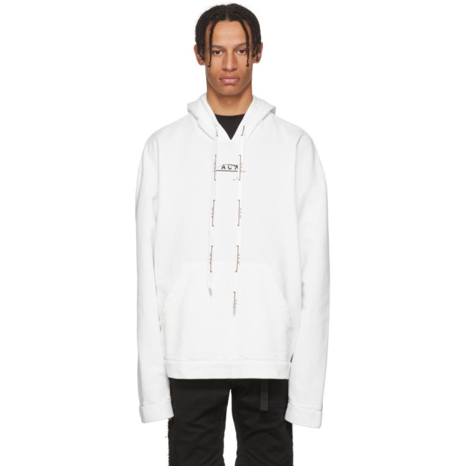 Photo: A-Cold-Wall* SSENSE Exclusive White Logo Hoodie