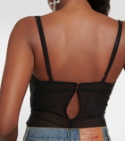 Y/Project Wire Brasier mesh bodysuit