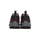 Prada Burgundy Leather and Mesh Crossection Sneakers