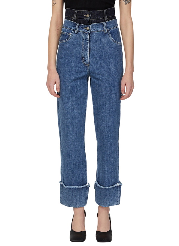 Photo: Rokh Contrast Waistline Jeans 
