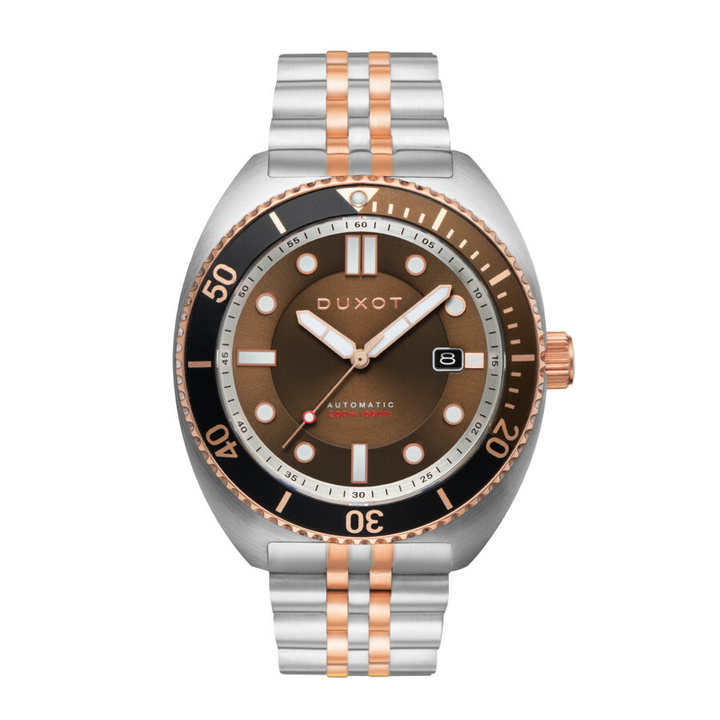 Photo: Duxot Tortuga Automatic Brown Dial Mens Watch DX-2026-55