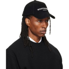 WOOYOUNGMI Black Embroidered Ball Cap