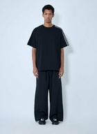 Y-3 Striped Shoulder Cotton T-Shirt