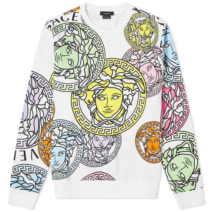 Photo: Versace All Over Print Medusa Crew Sweat