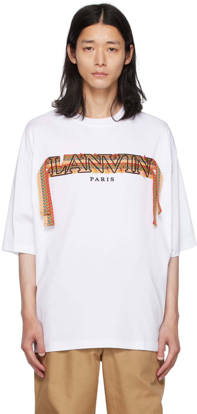 Lanvin White Curb Lace T-Shirt Lanvin