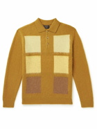 Beams Plus - Jacquard-Knit Polo Shirt - Yellow