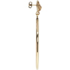 Versus Gold Lion Hoop Earrings