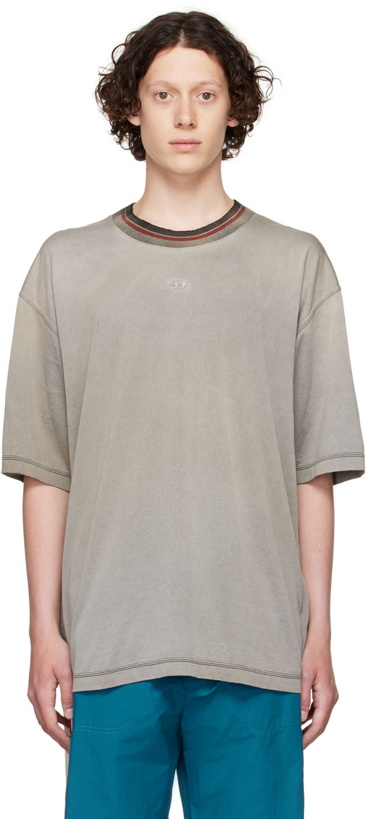 Photo: Diesel Gray T-Volkover T-Shirt