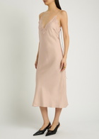 Rohe Lace-trim Silk Midi Slip Dress Rose