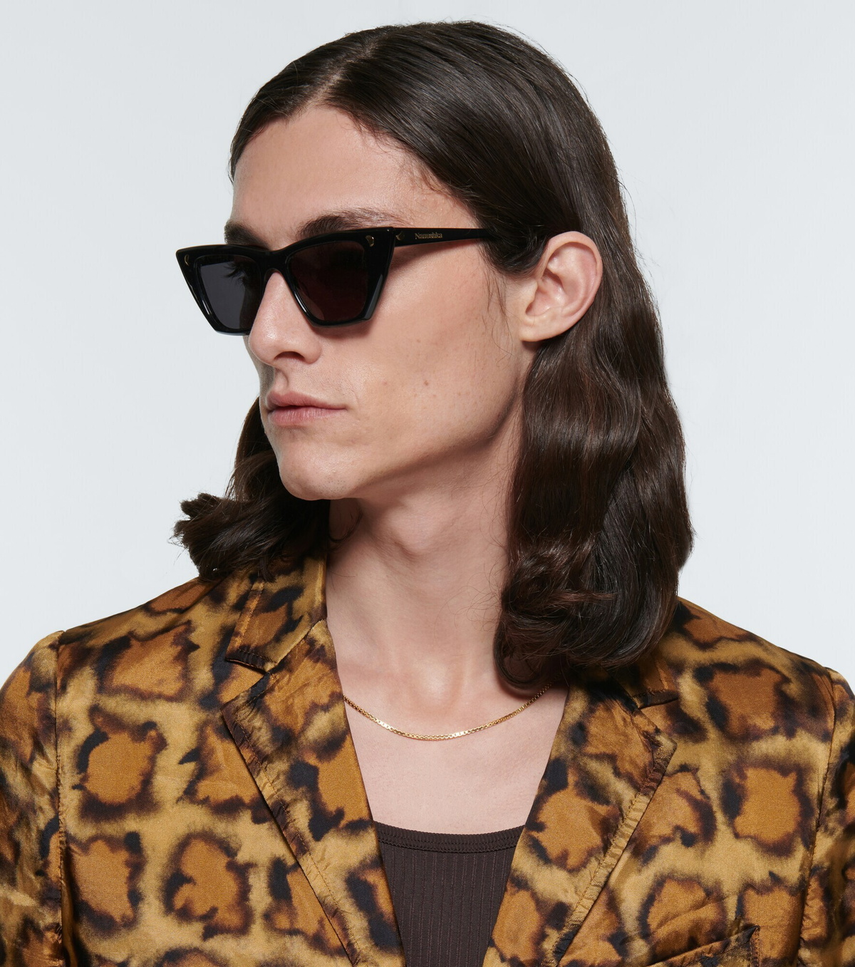 Nanushka cat eye sunglasses Kadee - Bio-Plastic D-Frame Sunglasses - Brown – Nanushka main image 4