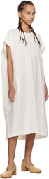 CASEY CASEY Off-White Odem Midi Dress