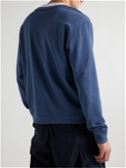 Onia - Garment-Dyed Cotton-Jersey Sweatshirt - Blue