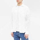 Drake's Men's Linen Summer Shirt in White