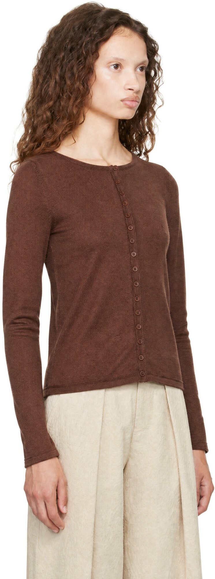 YMC Brown Natalie Cardigan