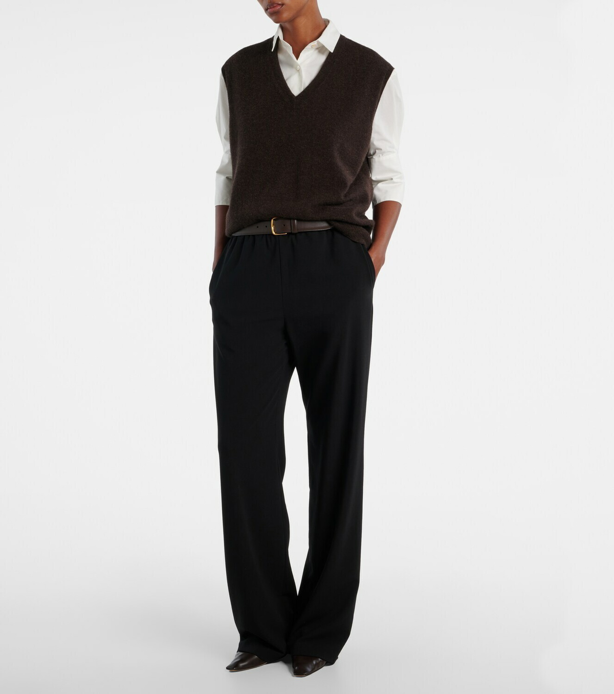 The Row Levi cashmere sweater vest