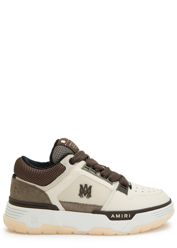 Photo: Amiri MA-1 Panelled Mesh Sneakers Brown