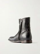 Officine Creative - Leather Biker Boots - Black