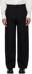 AMOMENTO Black Curved Seam Jeans