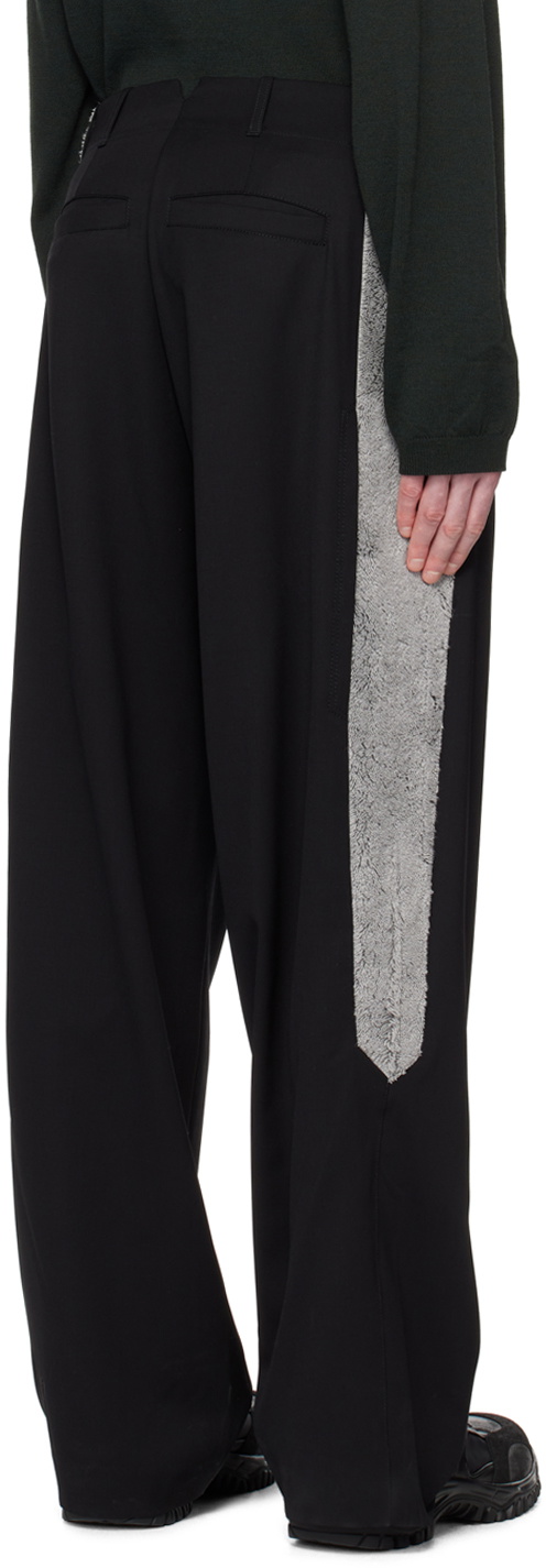 パンツ KIKO KOSTADINOV 23ss TONKIN CONTRAST Kiko Kostadinov Black Tonkin Contrast Trousers Kiko Kostadinov