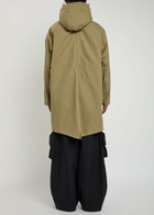 Simone Rocha Faux Fur-trimmed Cotton-blend Parka Coat Stone