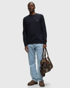 Fred Perry Classic Crew Neck Jumper Blue - Mens - Sweatshirts
