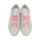 Saint Laurent Off-White and Pink Court Classic SL/06 Sneakers