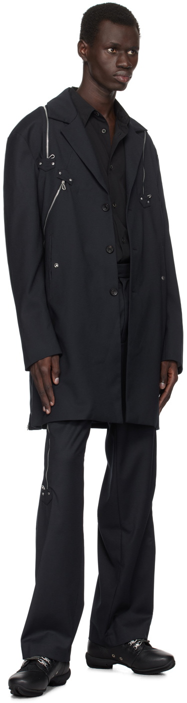 Kiko Kostadinov Navy Knox Zip Trousers Kiko Kostadinov Kiko Kostadinov Navy Knox Zip Trousers Kiko Kostadinov