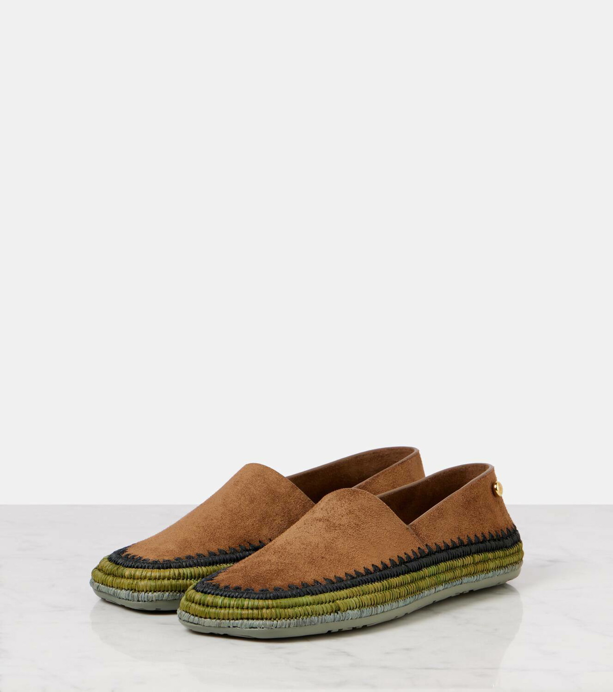 Loewe Paula's Ibiza Rio suede slip-on shoes