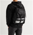 GIVENCHY - Logo Webbing-Trimmed Leather and Shell Backpack - Black