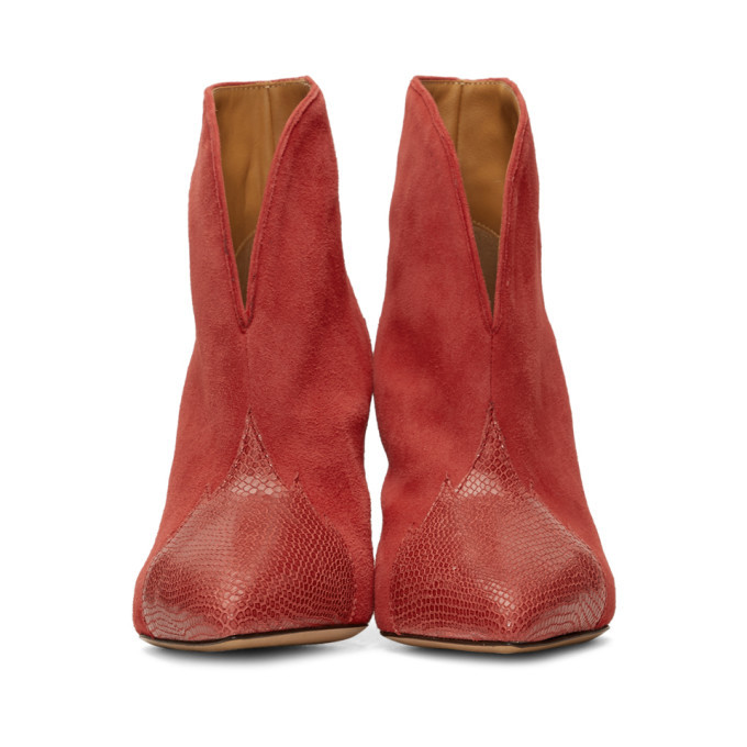 Isabel Marant Red Archee Boots