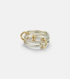 Spinelli Kilcollin Raneth 925 sterling silver and 18kt gold ring with diamonds