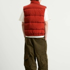 Stone Island Men's Nylon Metal EcoNyl Down Vest in Scarlet