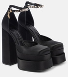 Versace - Medusa Aevitas satin platform pumps