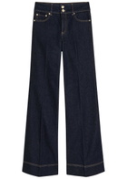 Alice + Olivia Perfect Wide-leg Jeans Dark Blue