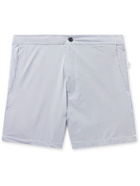 ONIA - Calder Mid-Length Striped Seersucker Swim Shorts - Blue