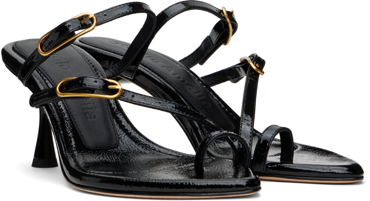 Studio Amelia Black Sabrina 70 Heeled Sandals