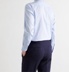 BRIONI - William Slim-Fit Cutaway-Collar Cotton Oxford Shirt - Blue
