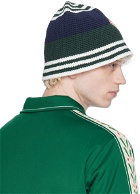 Casablanca Green & Navy Crochet Bucket Hat