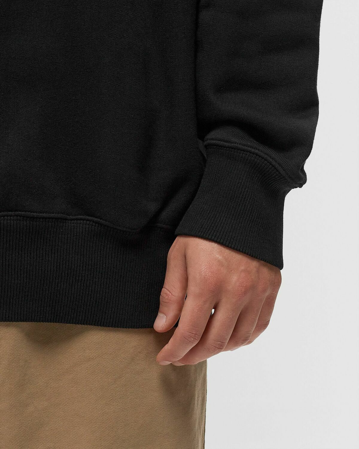 Norse Projects Marten Relaxed Organic Raglan N Patch Hoodie Black Hoodies