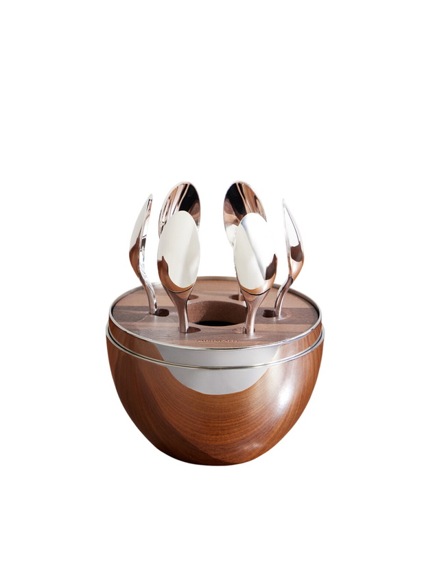 Photo: Christofle - MOOD Coffee Set of Six Silver-Plated Espresso Spoons with Case