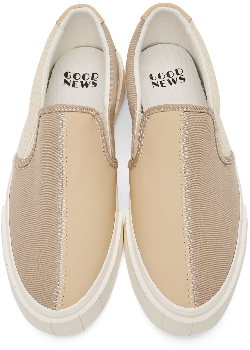 Good News Beige Yess Slip-On Sneakers