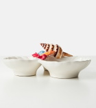 Les-Ottomans Set of 2 ceramic starter plates