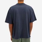 YMC Men's Embroidered Triple T-Shirt in Navy